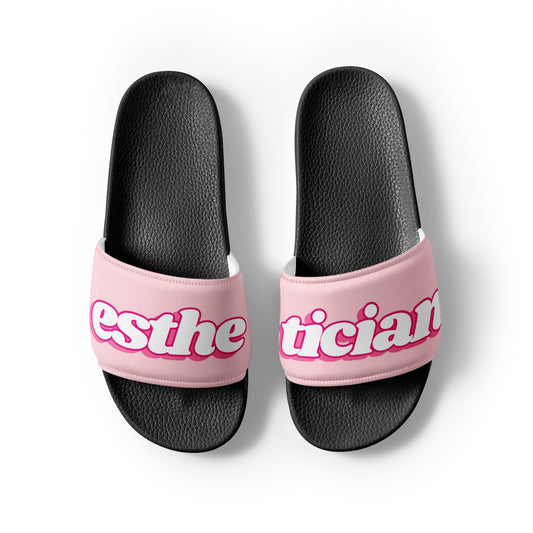 Esthetican Women’s Slides (pink/black)