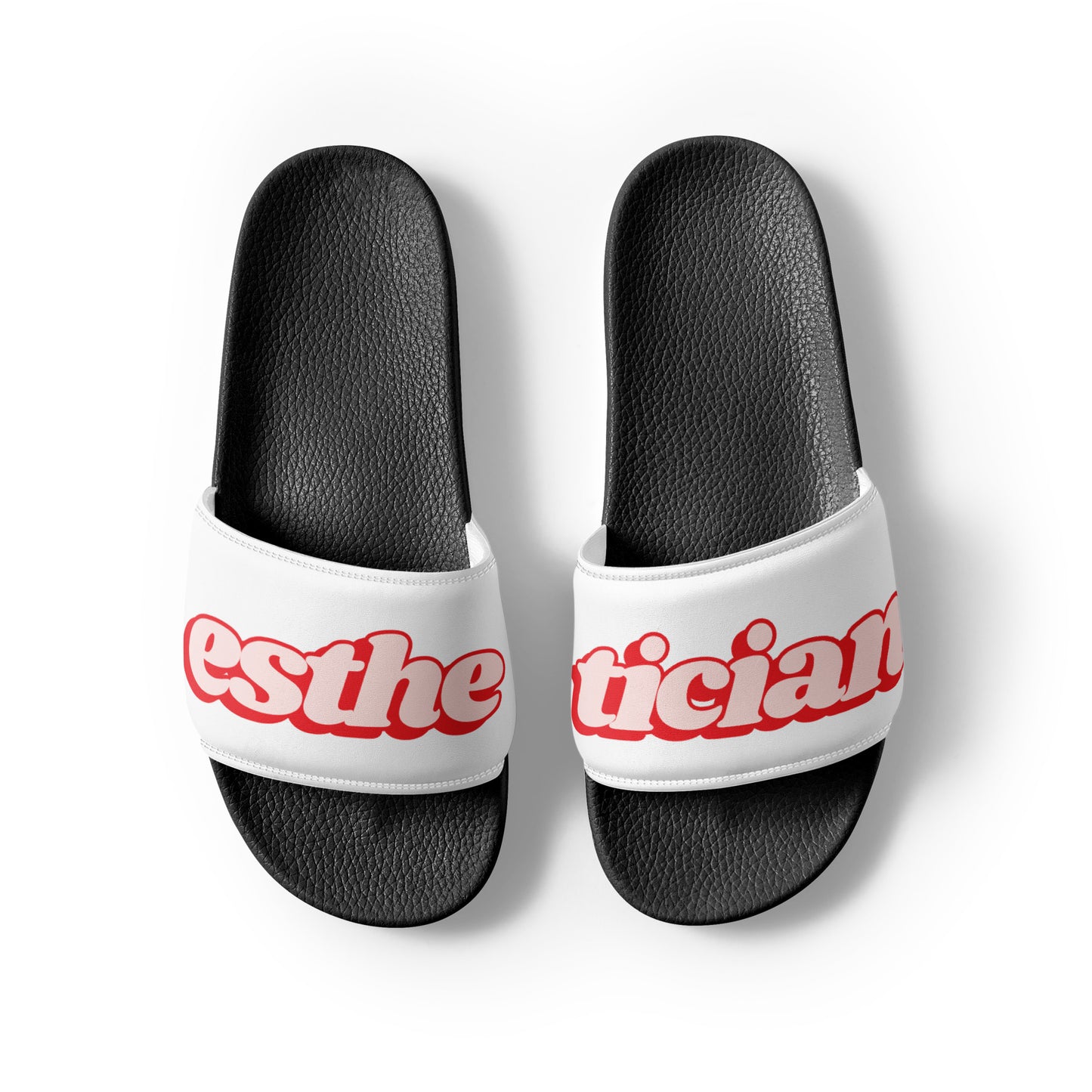 Esthetician Women’s Slides (Red/Black)