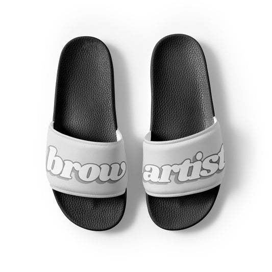 Brow Artist Women's Slides (Grey/Black)