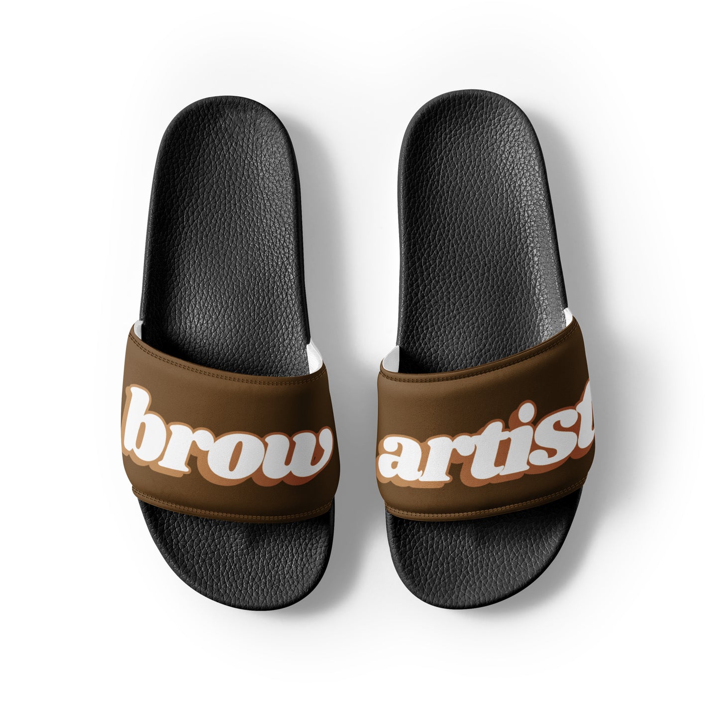 Brow Artist Women's Slides (Brown/Black)