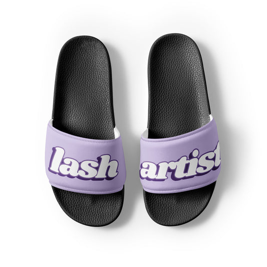 Lash Artist Women's Slides (Lavender/Black)