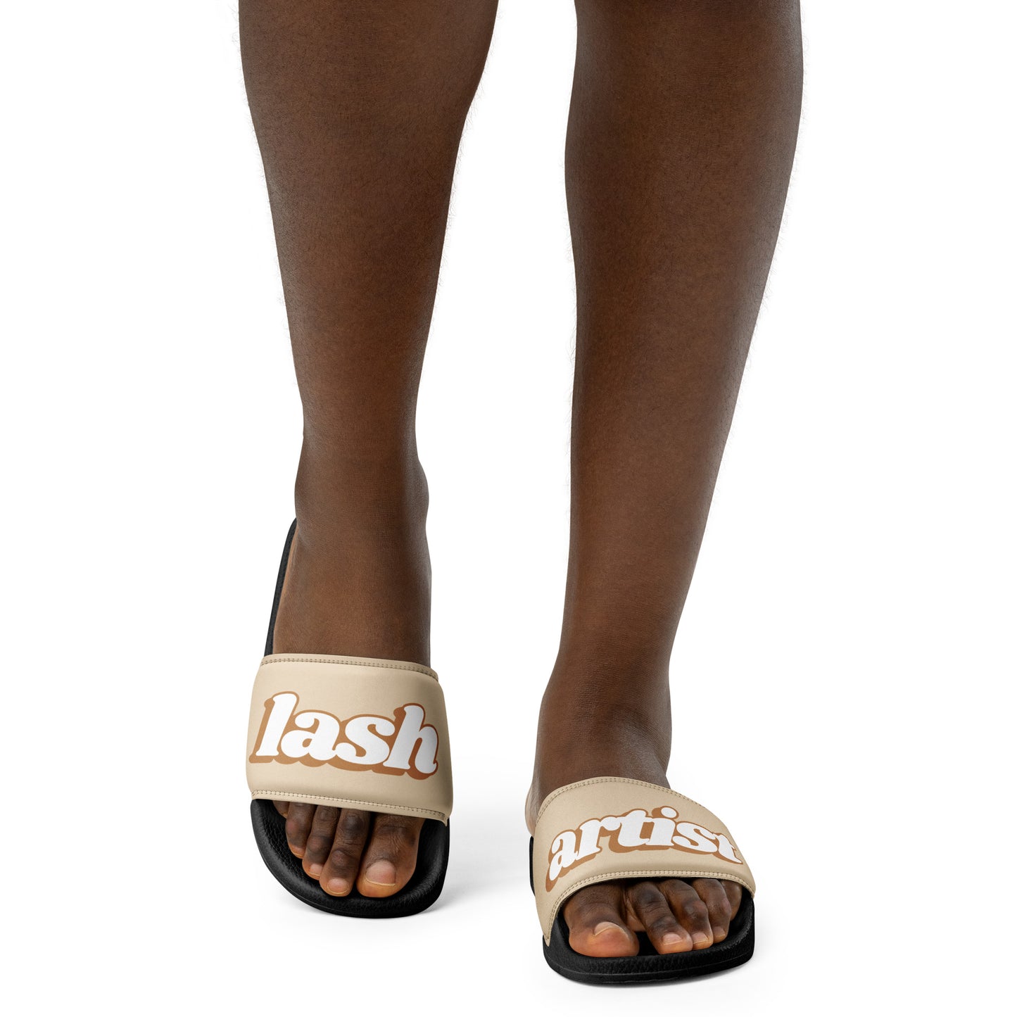 Lash Artist Women’s Slides (Latte Brown/Black)