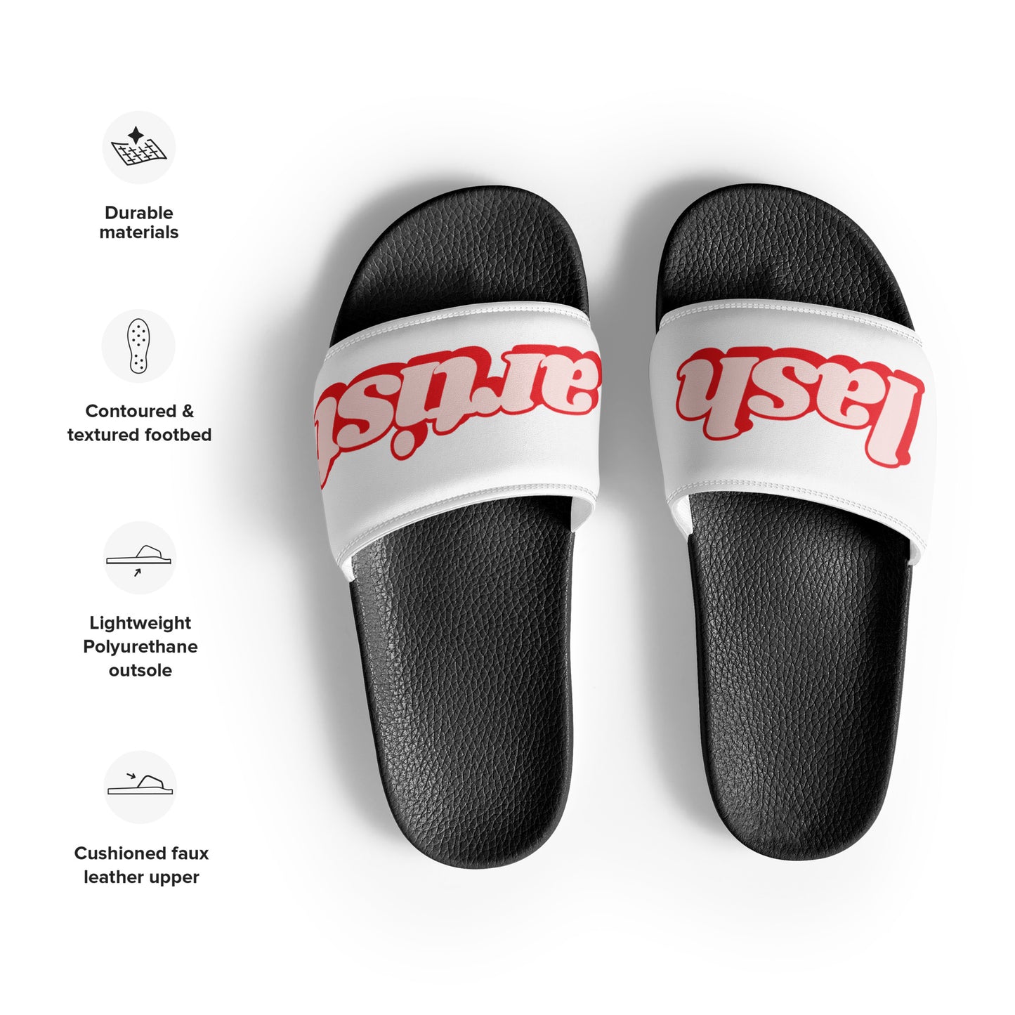 Lash Artist Women’s Slides (Hot Red/Black)