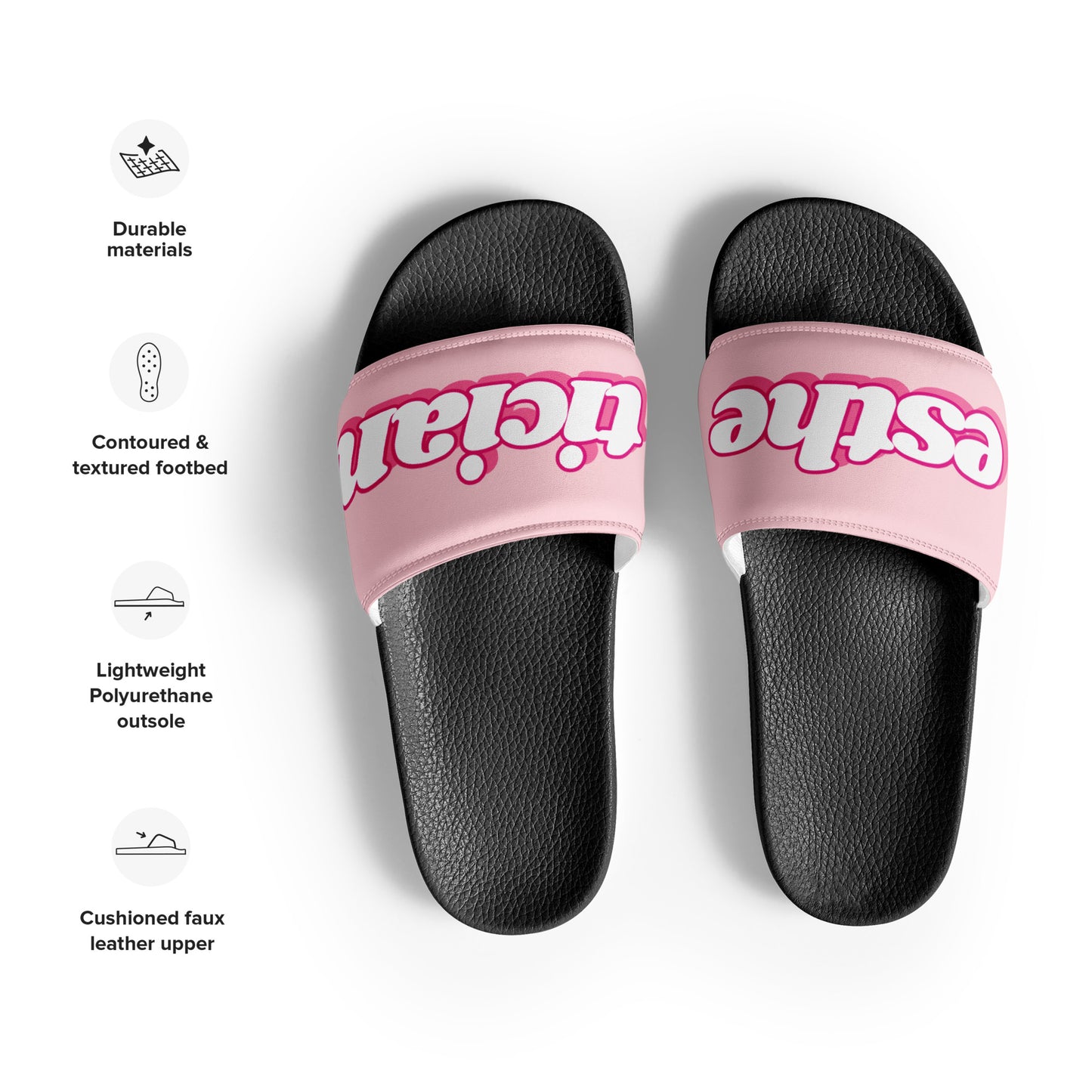 Esthetican Women’s Slides (pink/black)