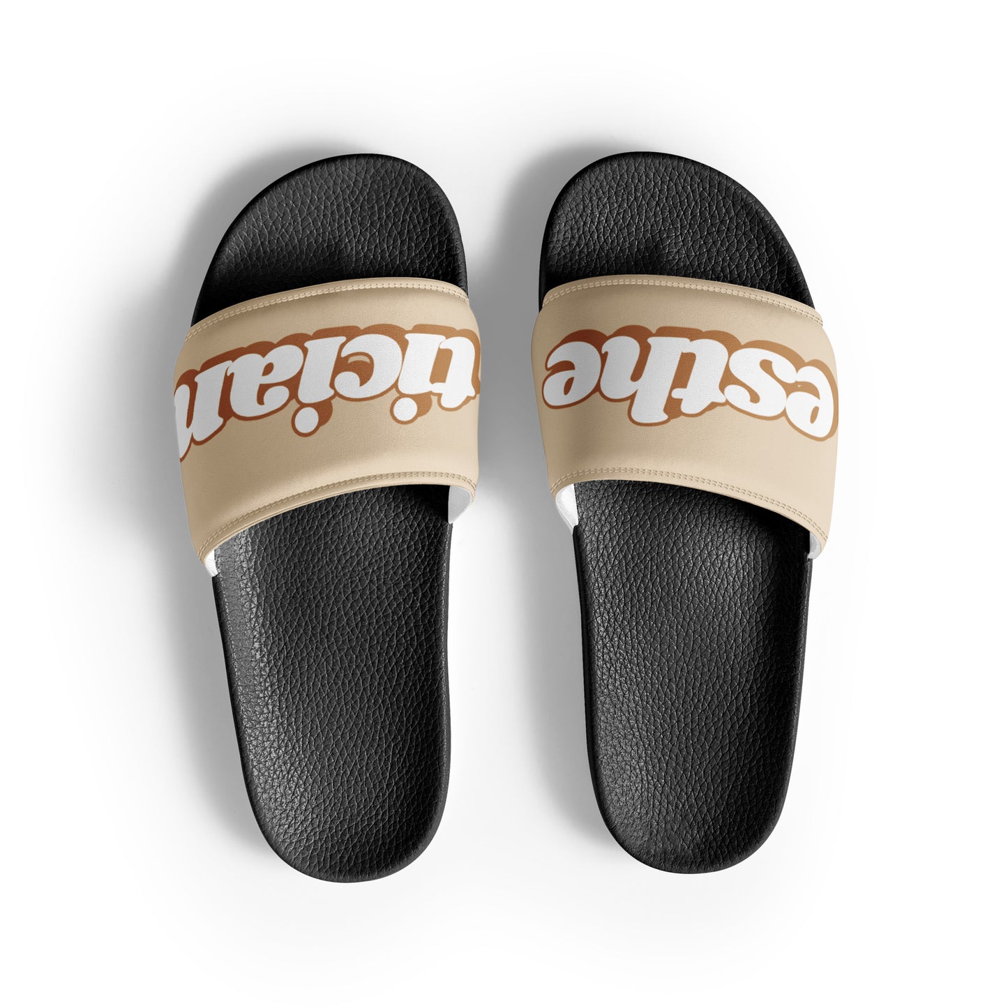 Esthetician Slides (Latte Brown/Black)