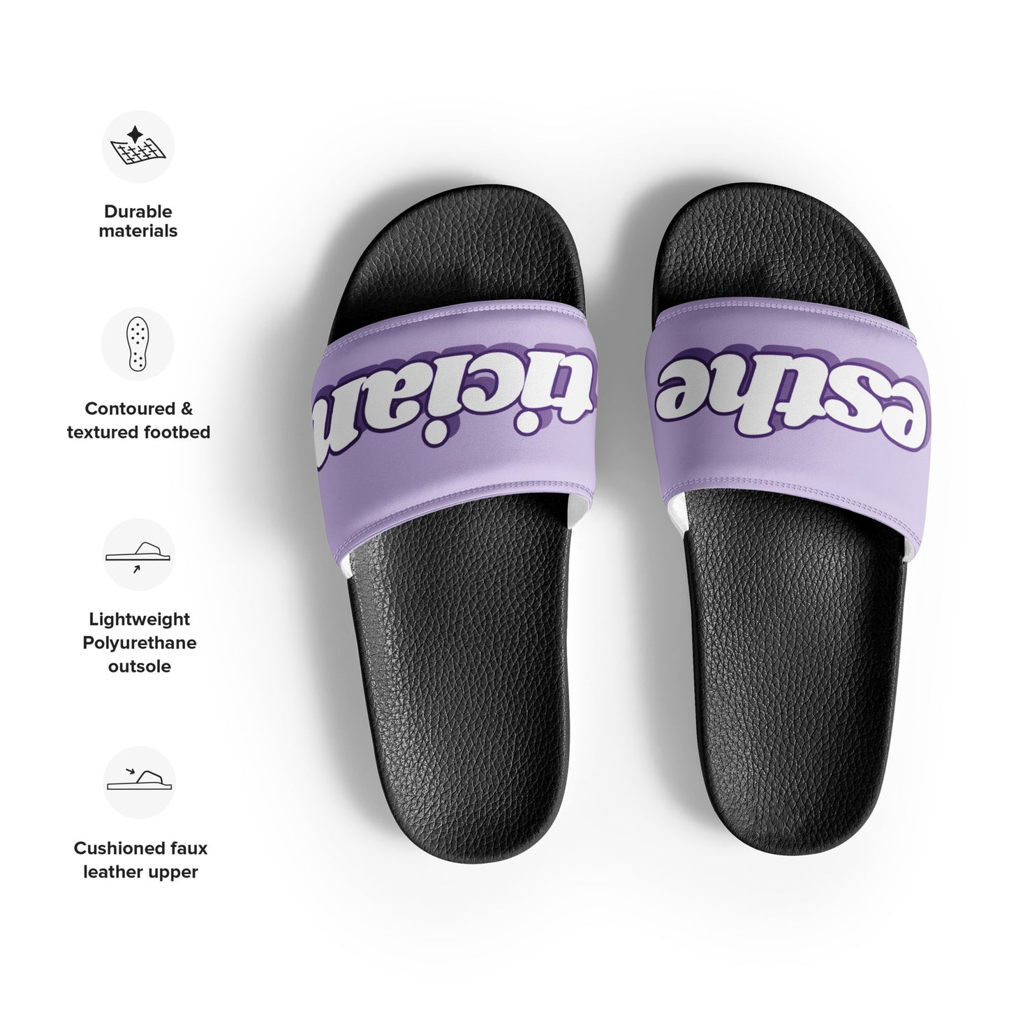 Esthetician Women’s Slides (Purple/Black)