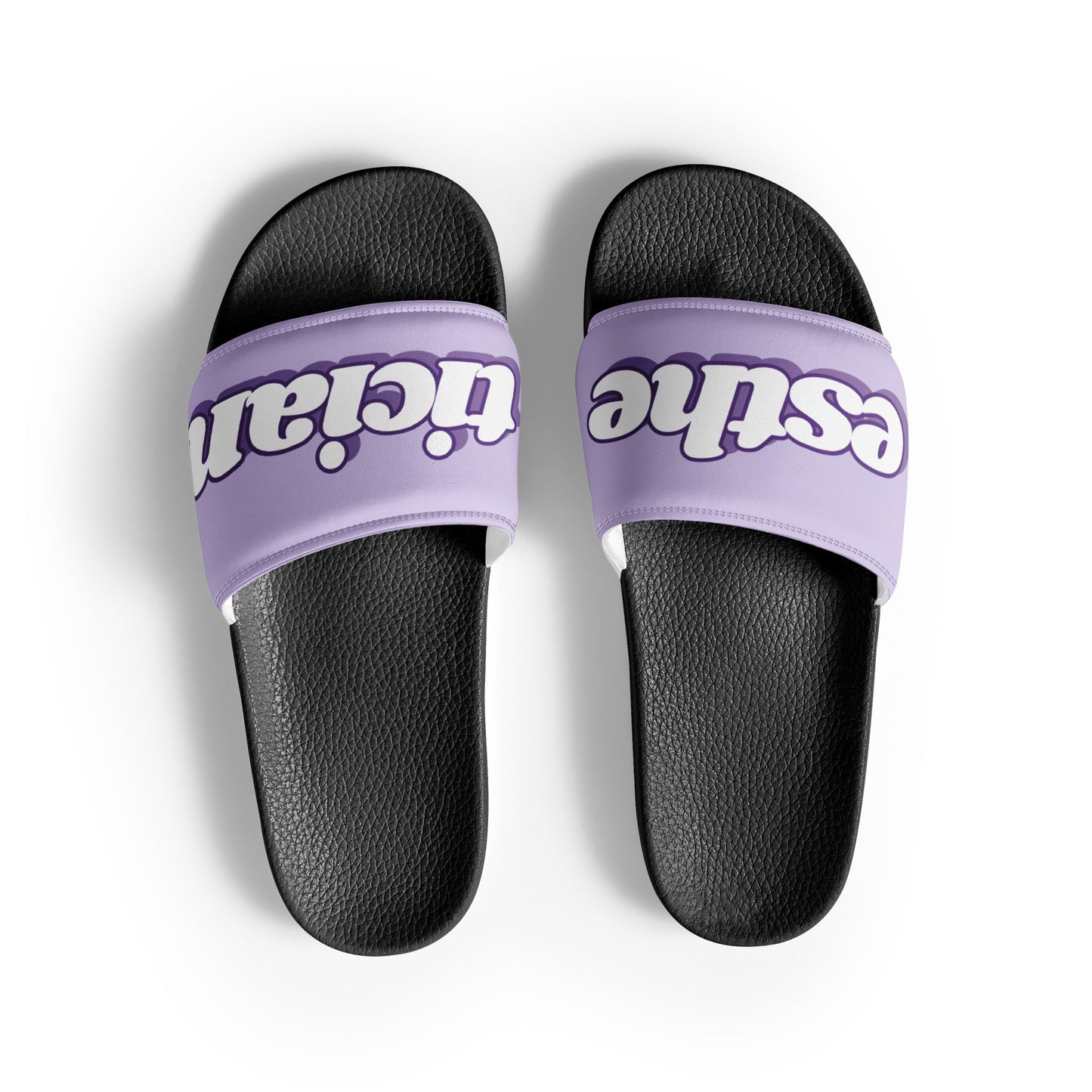 Esthetician Women’s Slides (Purple/Black)