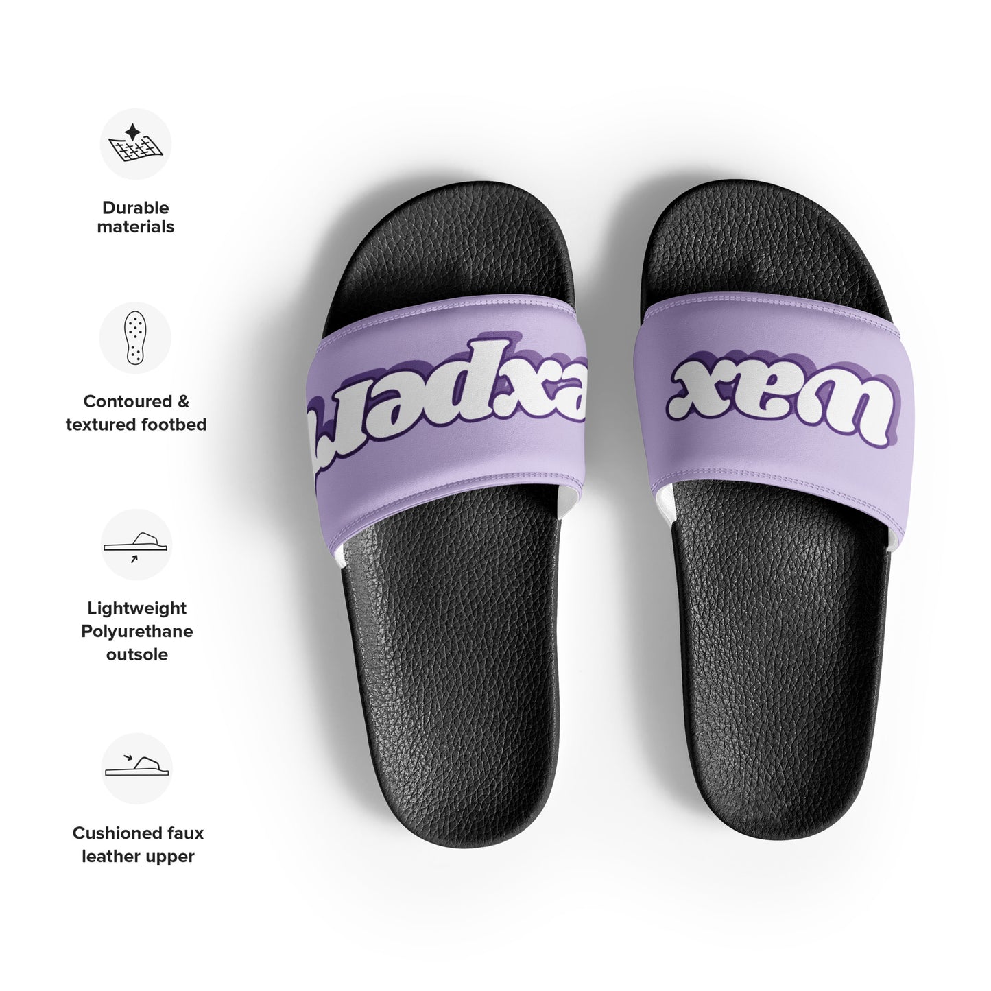 Wax Expert Women's Slides (Lavender/Black)