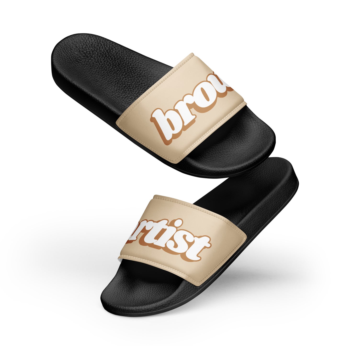 Brow Artist Women’s Slides (Latte Brown/Black)