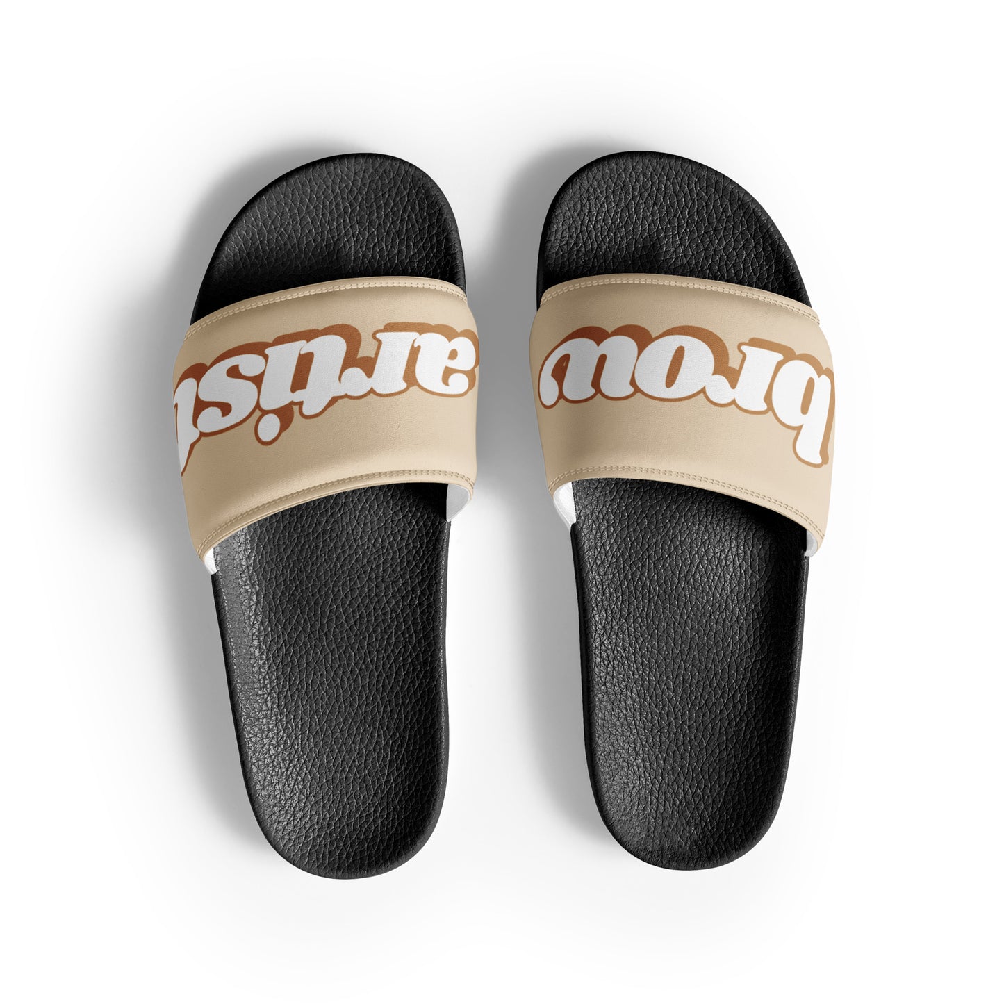 Brow Artist Women’s Slides (Latte Brown/Black)