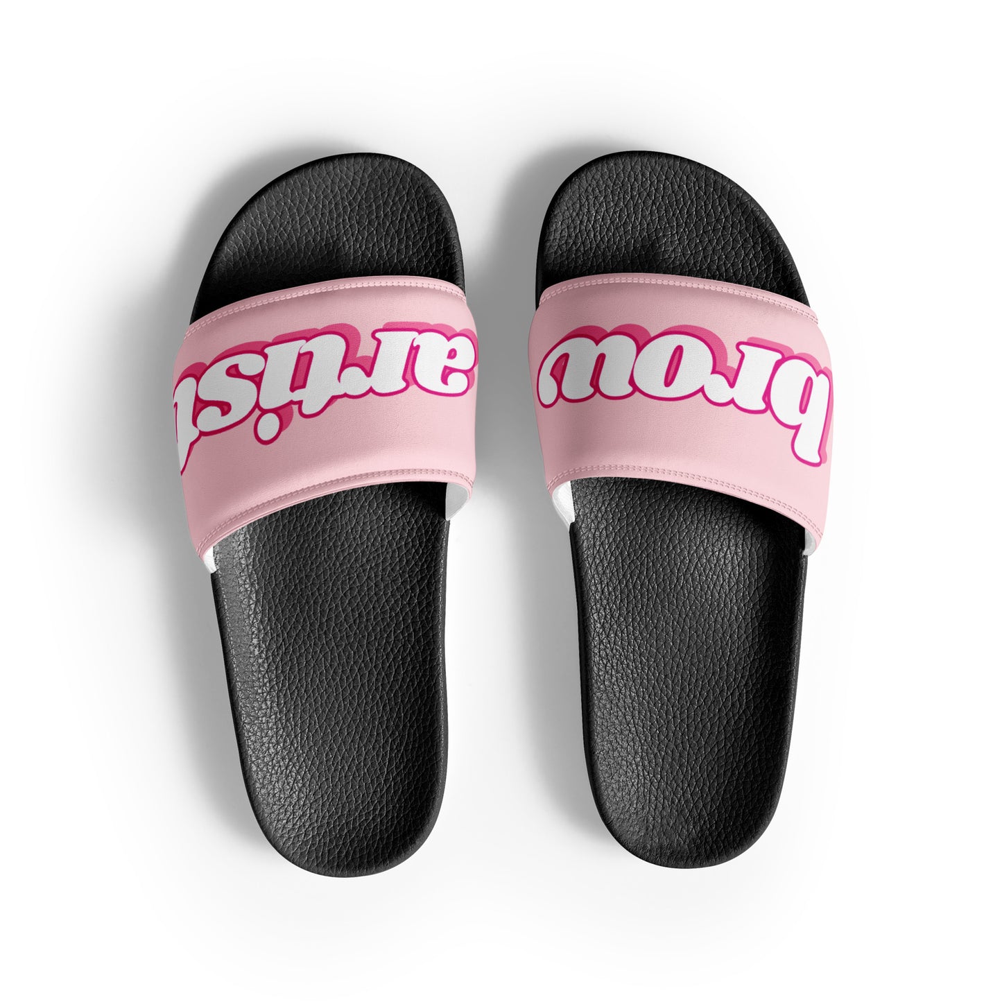 Brow Artist Women's Slides (Pink/Black)