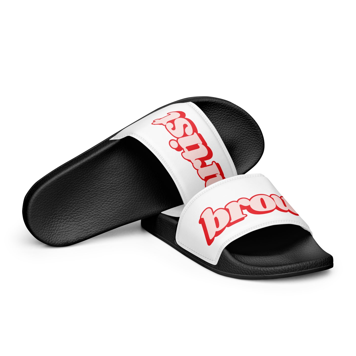 Brow Artist Women's Slides (Red/Black)