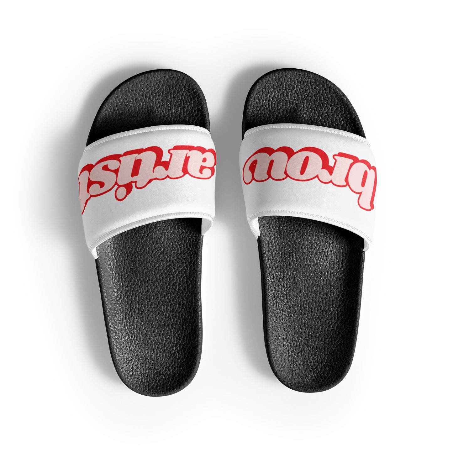 Brow Artist Women's Slides (Red/Black)