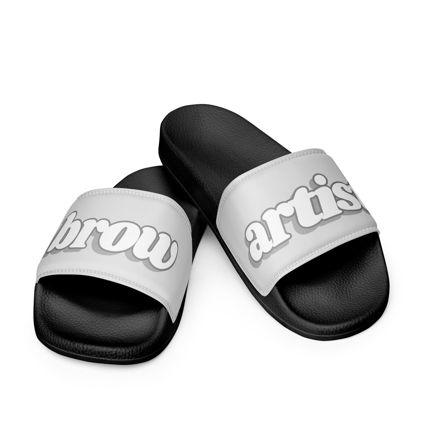 Brow Artist Women's Slides (Grey/Black)