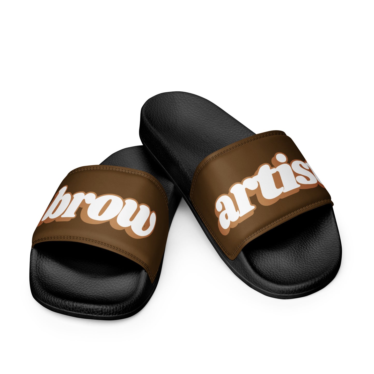 Brow Artist Women's Slides (Brown/Black)