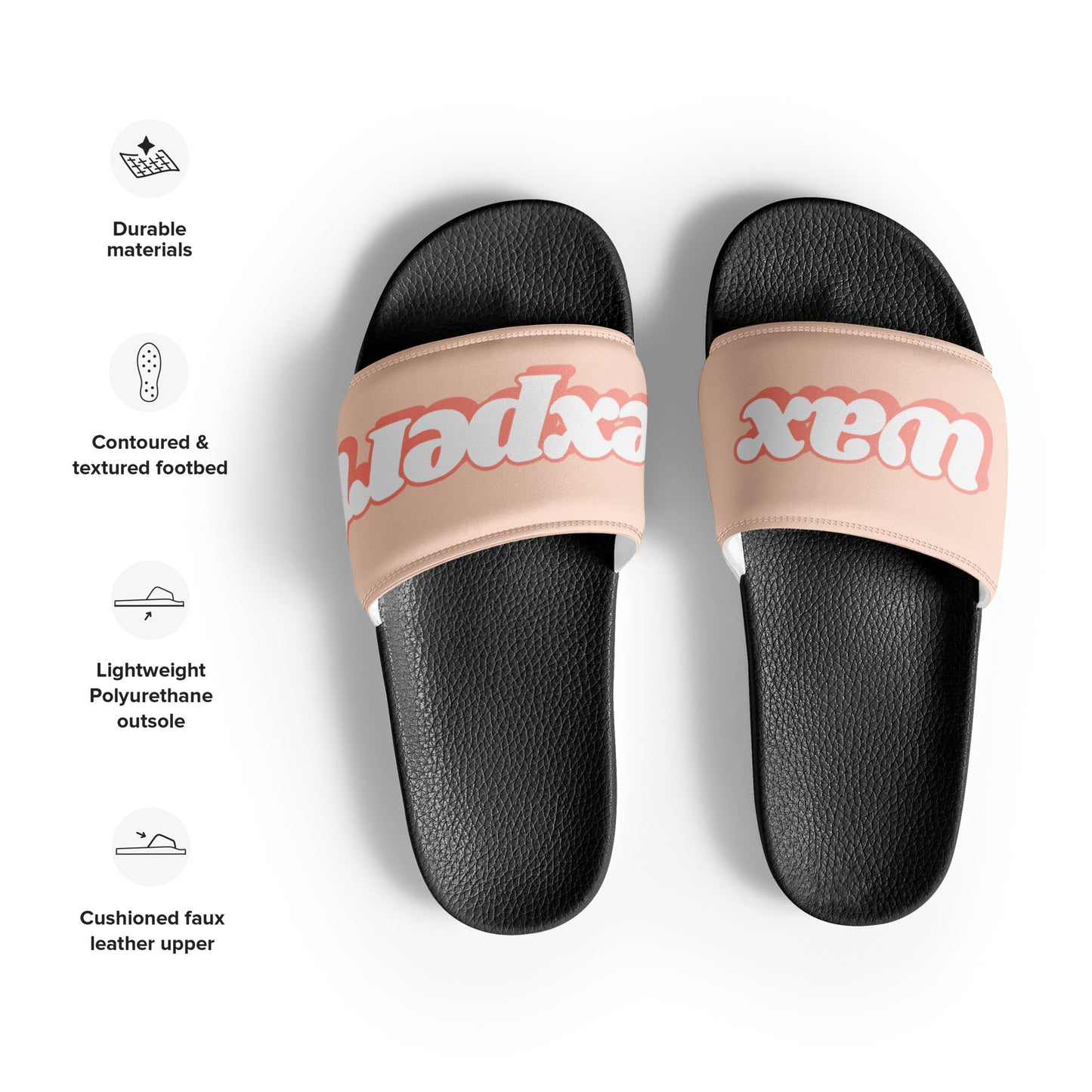 Wax Expert Women's Slides (Peach/Black)