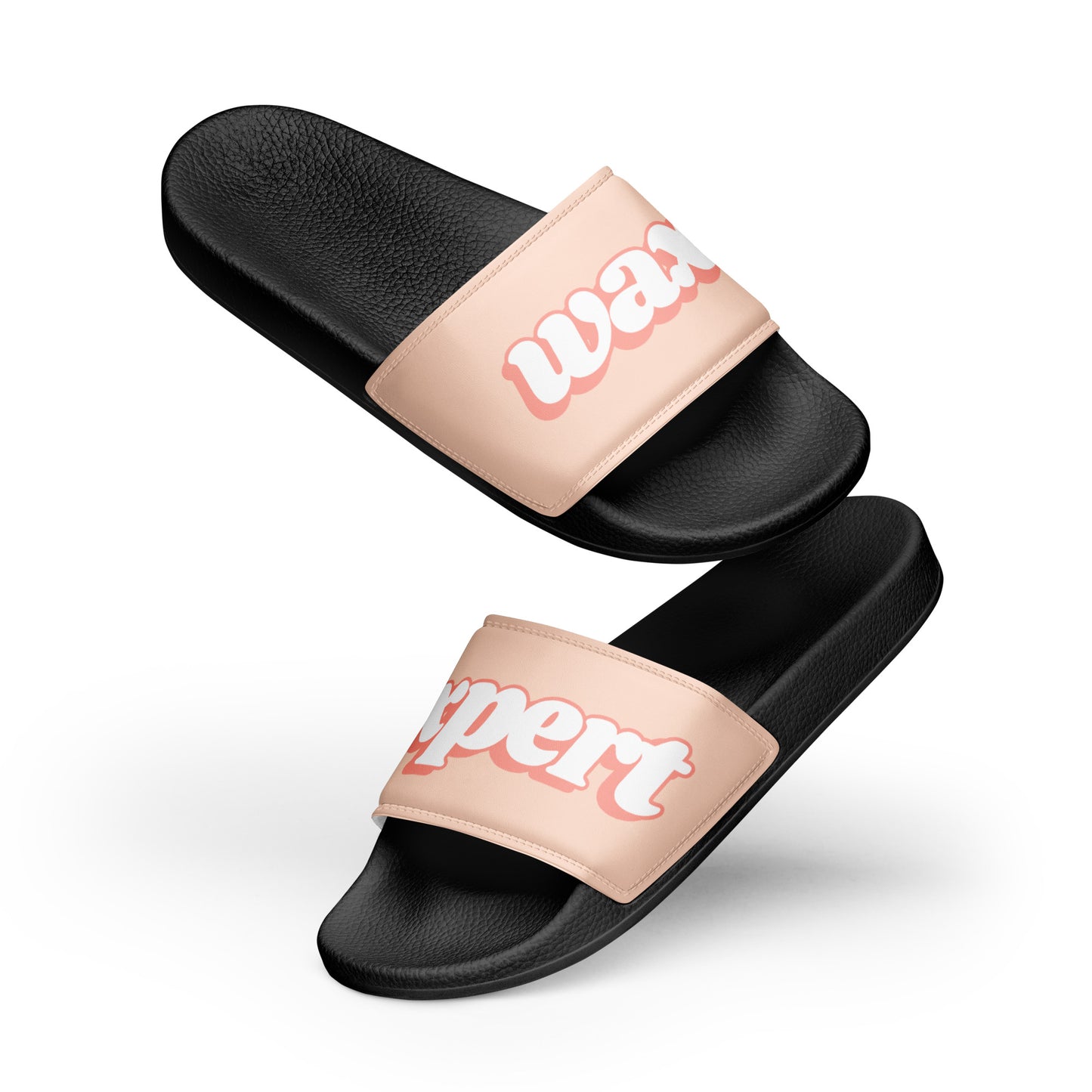 Wax Expert Women's Slides (Peach/Black)