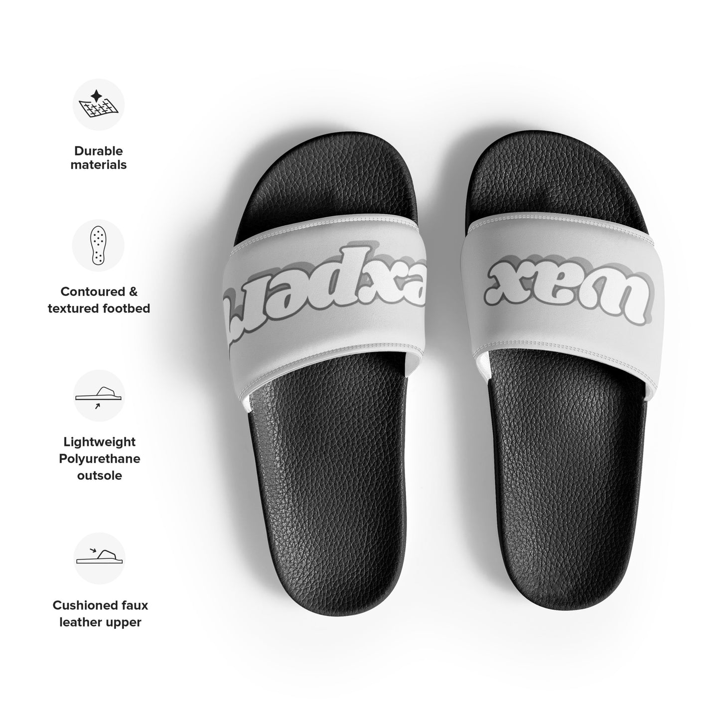 Wax Expert Women's Slides (Silver/Black)