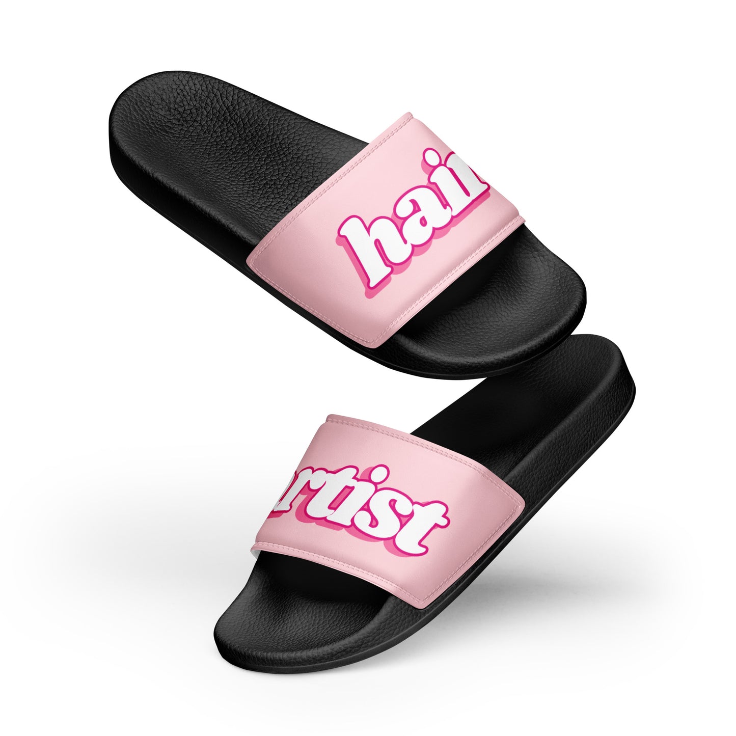 Hair Artist Women's Slides (Pink/Black)