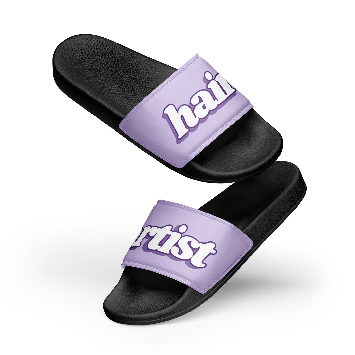 Hair Artist Women's Slides (Lavender/Black)