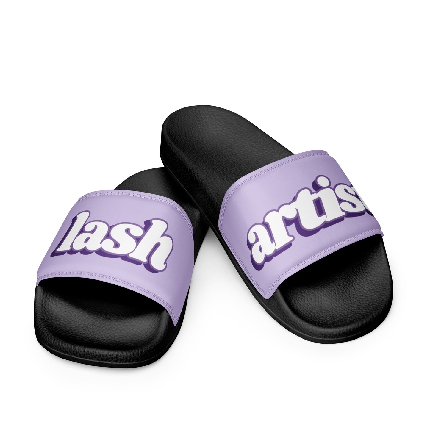 Lash Artist Women's Slides (Lavender/Black)