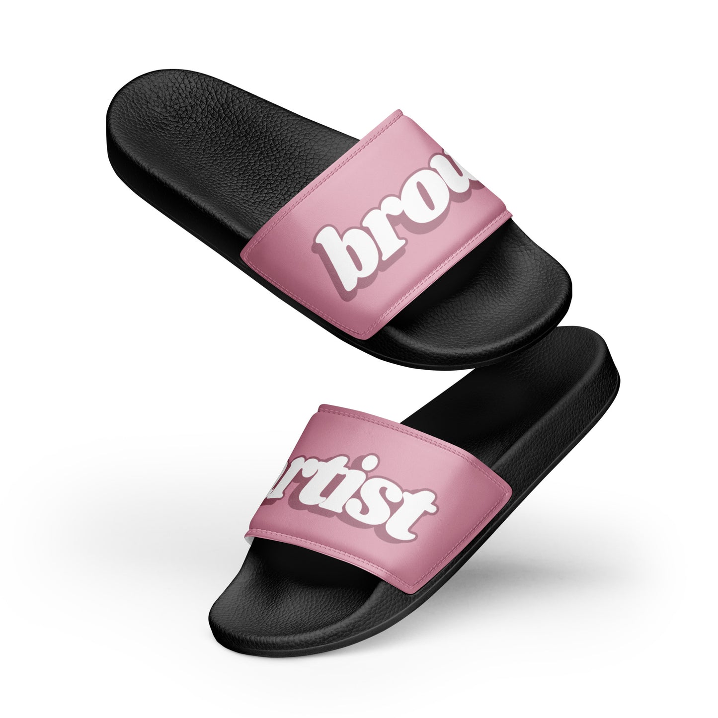 Brow Artist Women's Slides (Mauve/Black)