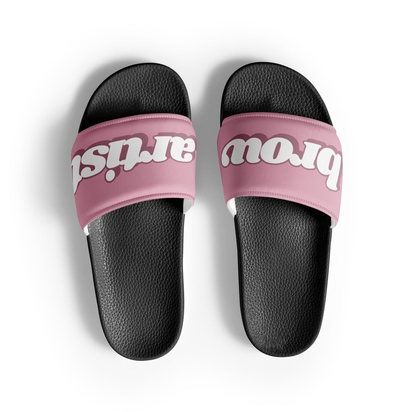 Brow Artist Women's Slides (Mauve/Black)