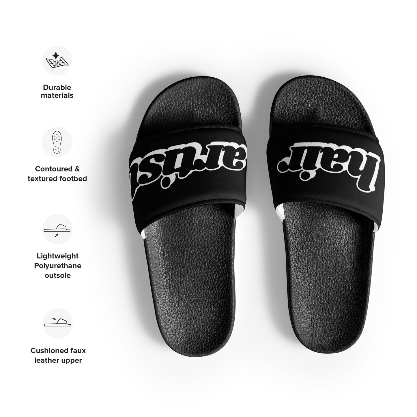 Hair Artist Women's Slides (Black/Black)