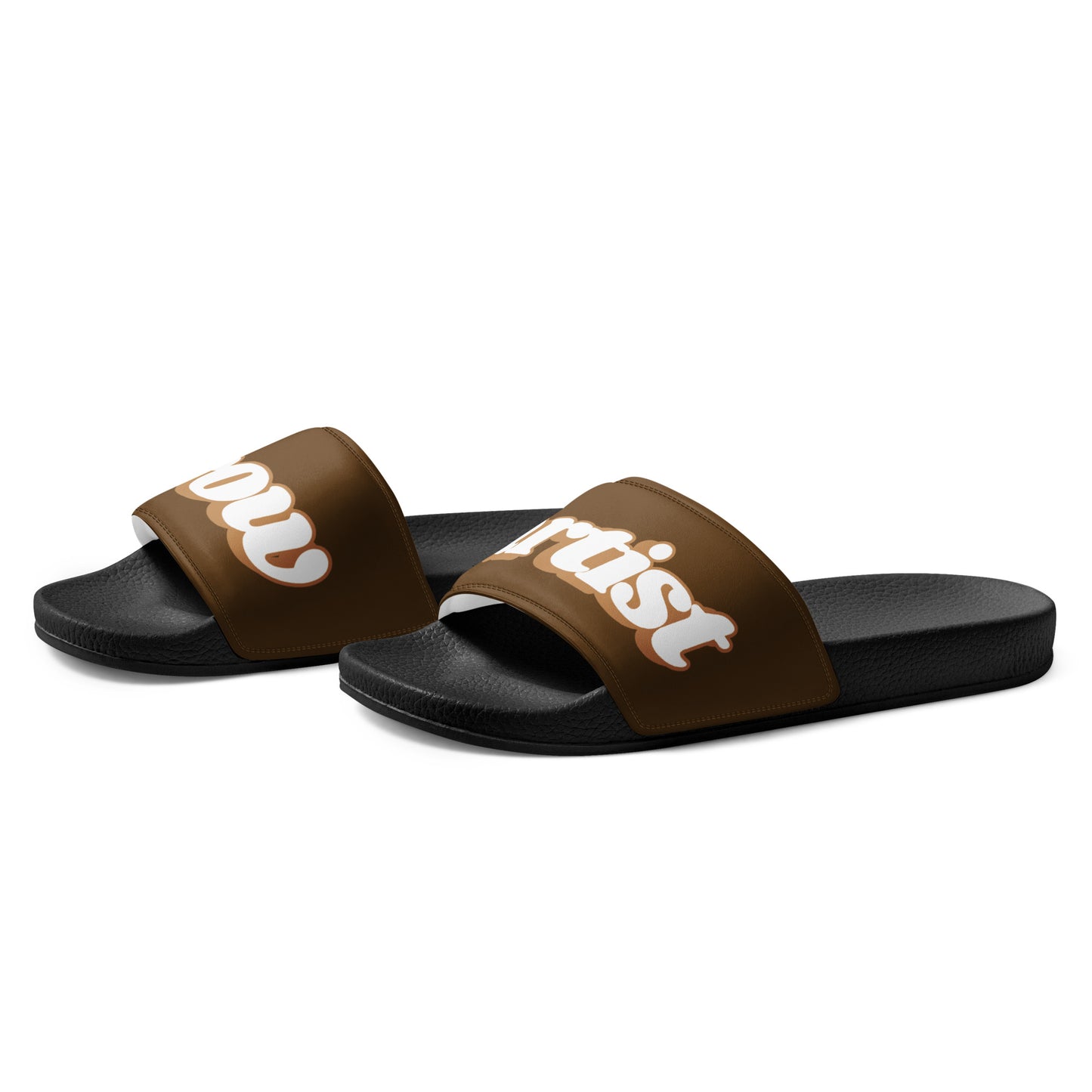 Brow Artist Women's Slides (Brown/Black)