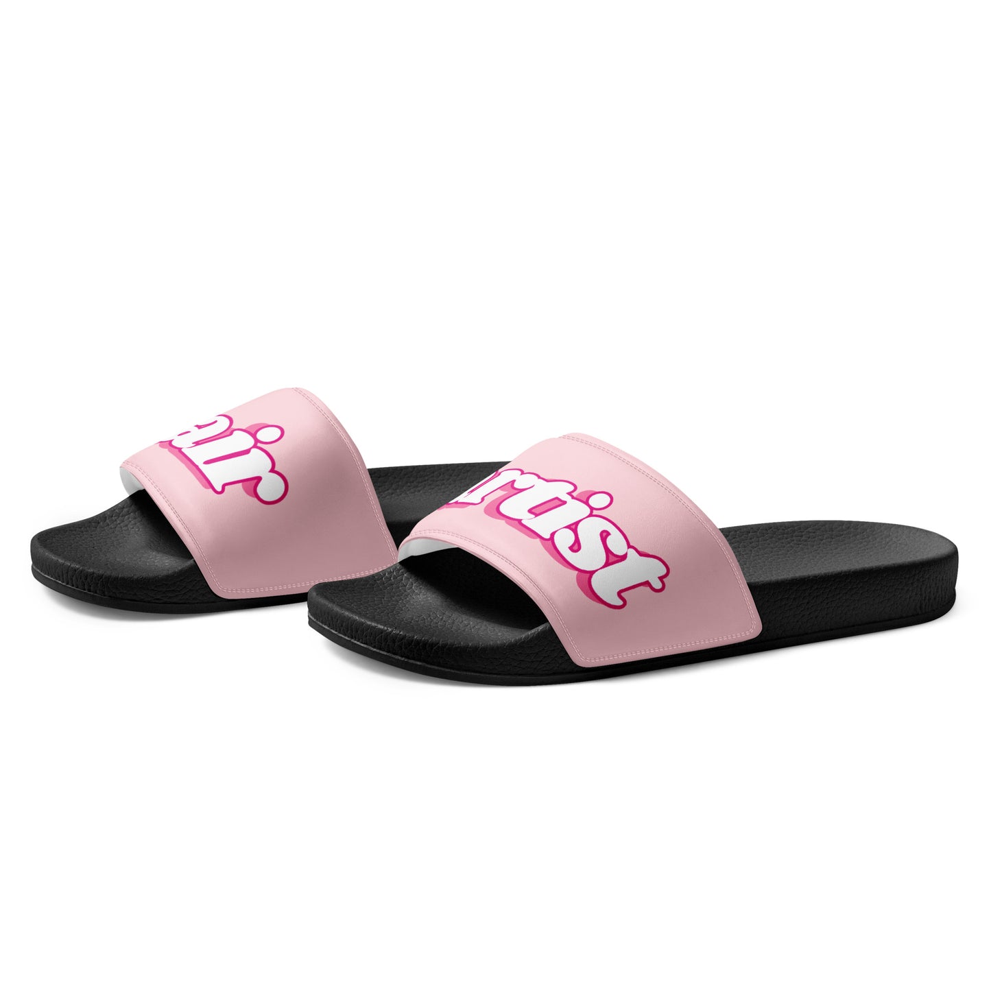 Hair Artist Women's Slides (Pink/Black)