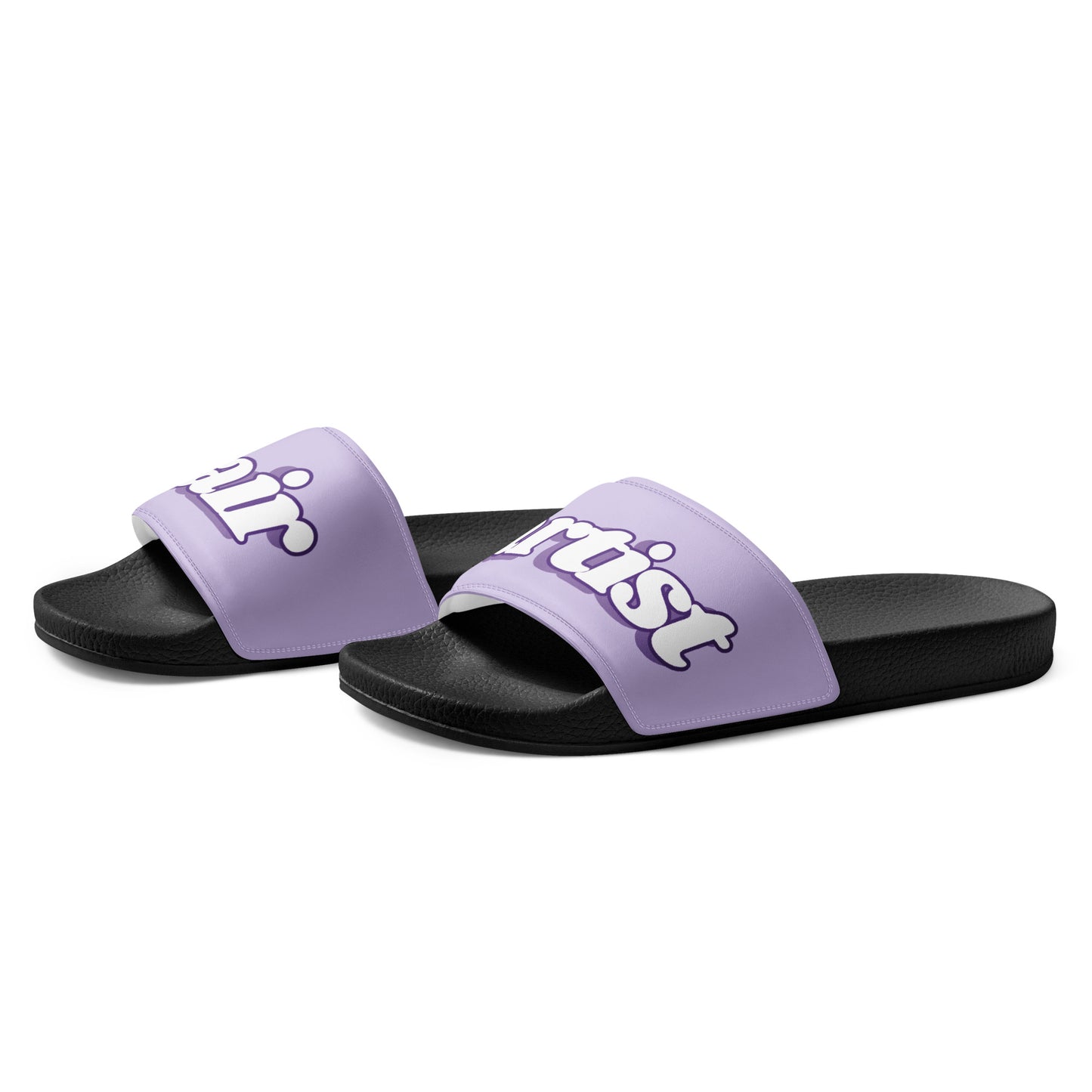 Hair Artist Women's Slides (Lavender/Black)