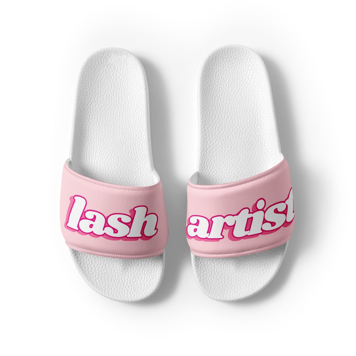 Lash Artist Women’s Slides (Pinky/White)