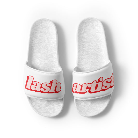 Lash Artist Women’s Slides (Red/White)