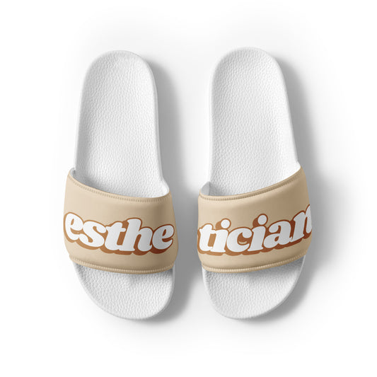 Esthetician Women’s Slide (Latte Brown/White)