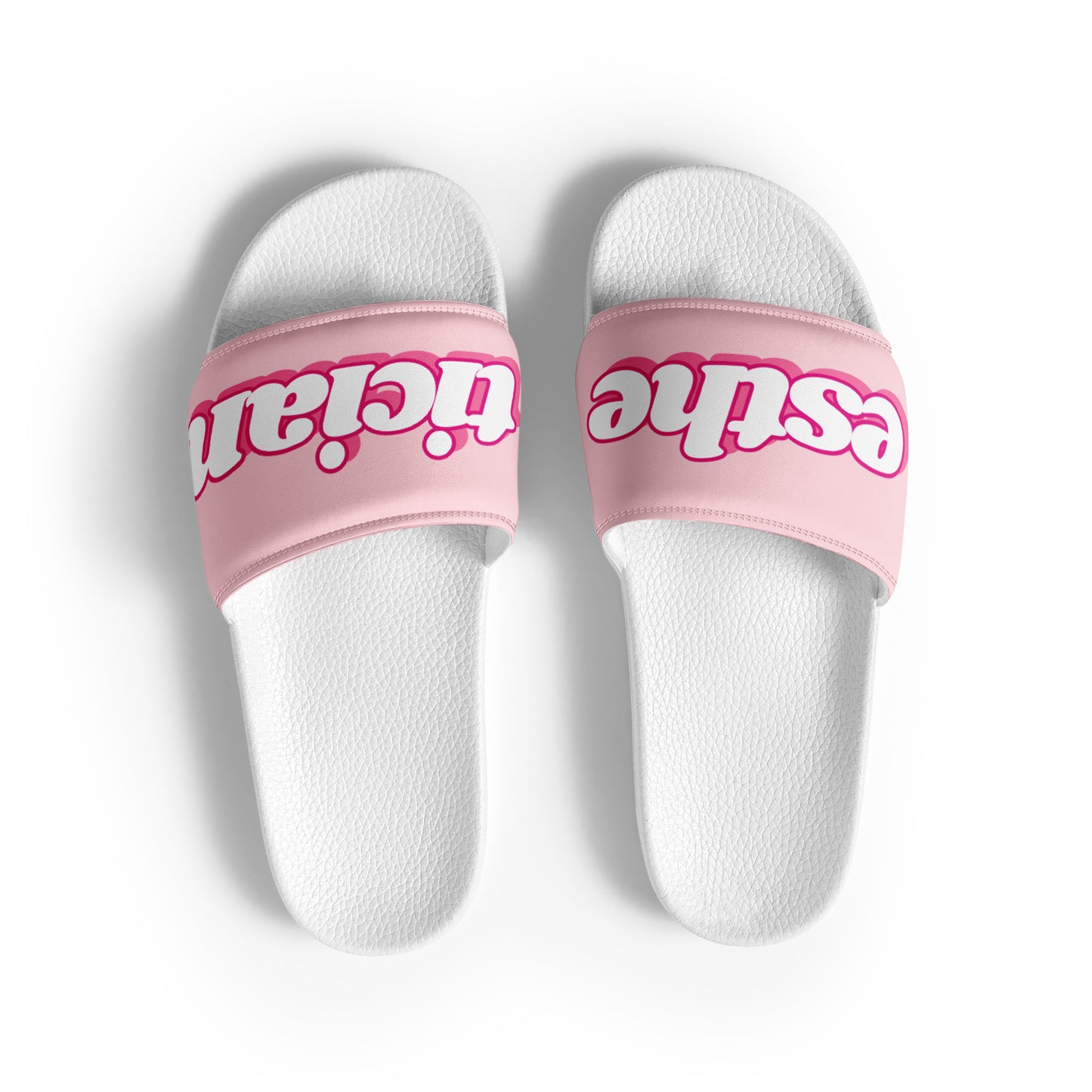 Esthetician Women’s Slides (Pinky/White)