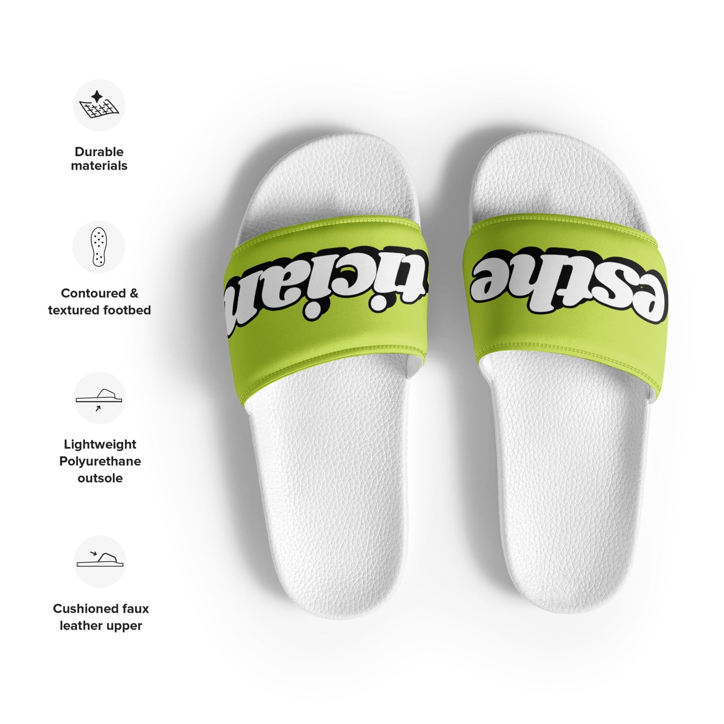 Esthetician Women’s Slides (Volt/White)