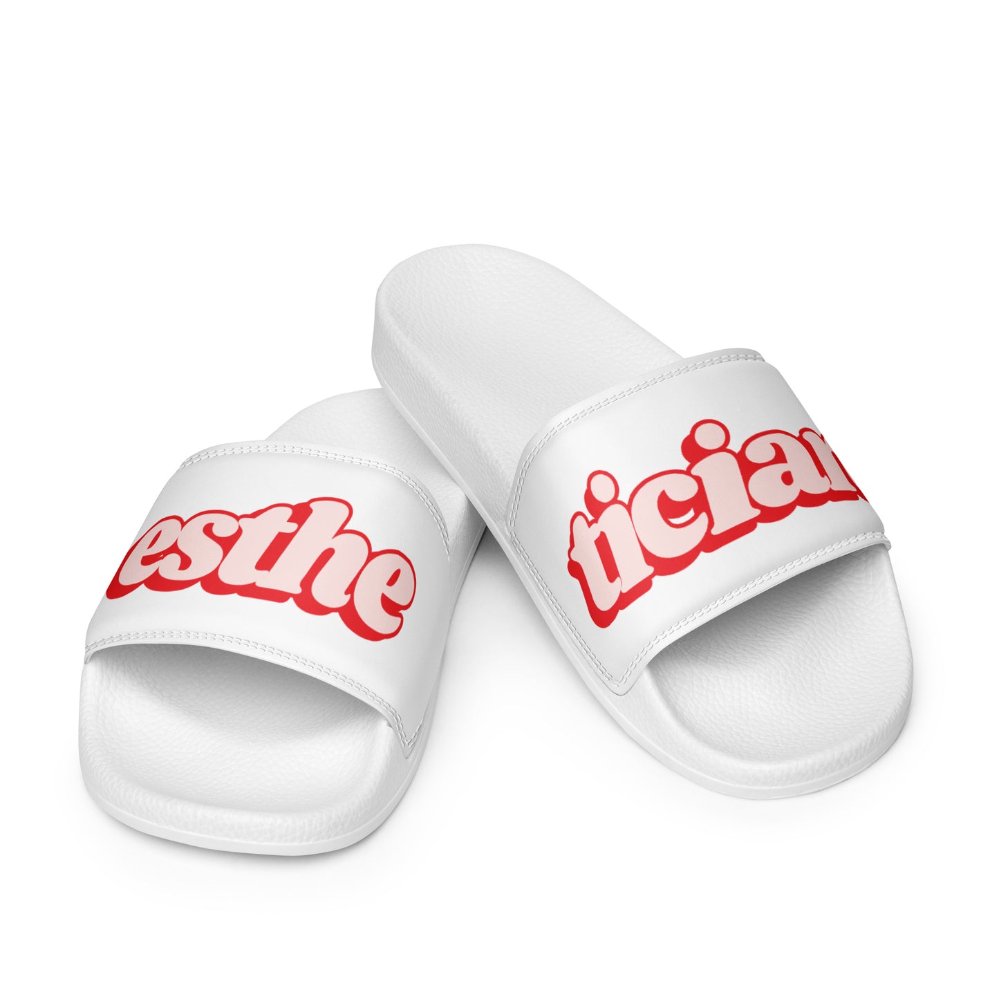 Esthetician Women’s Slides (Red/White Sole)