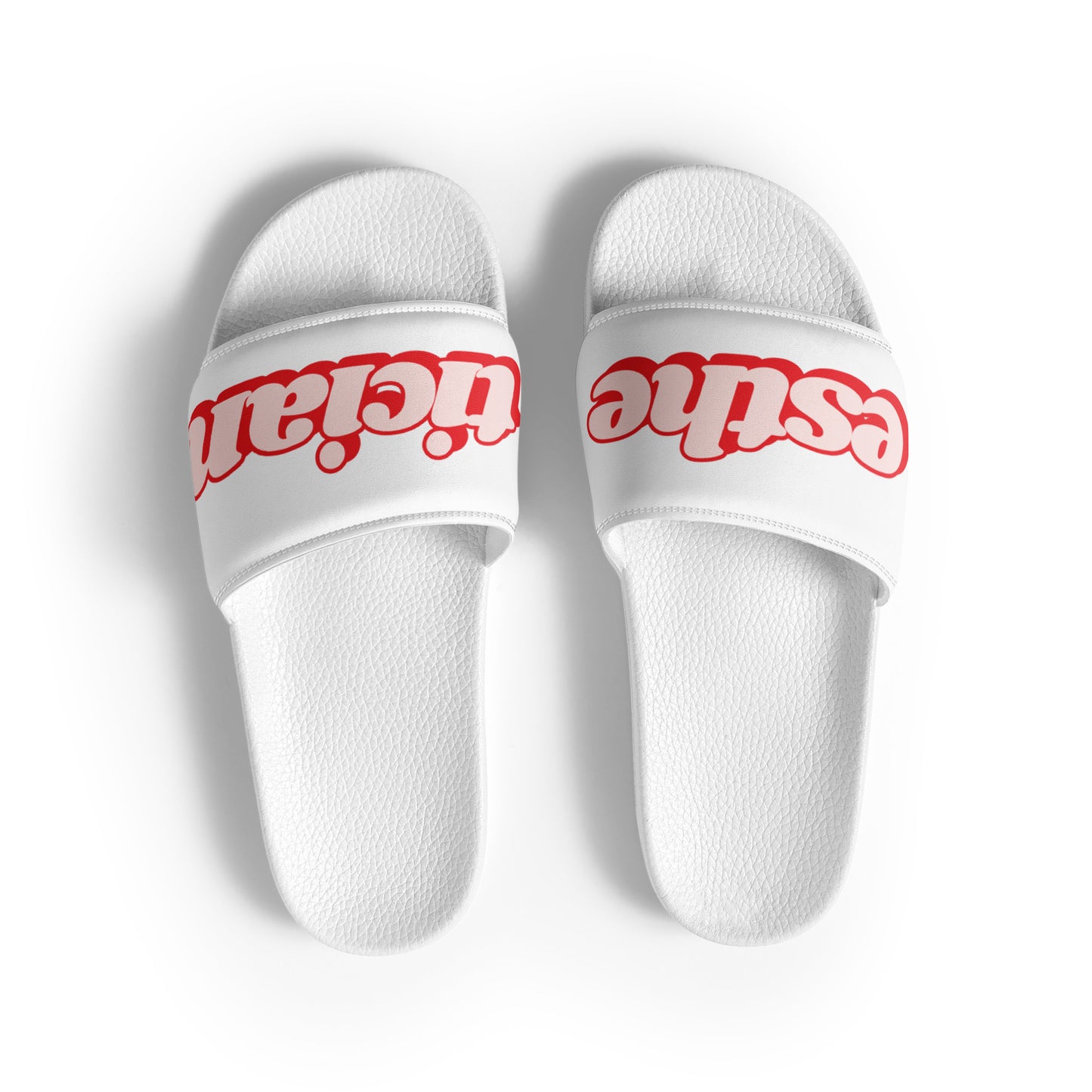 Esthetician Women’s Slides (Red/White Sole)