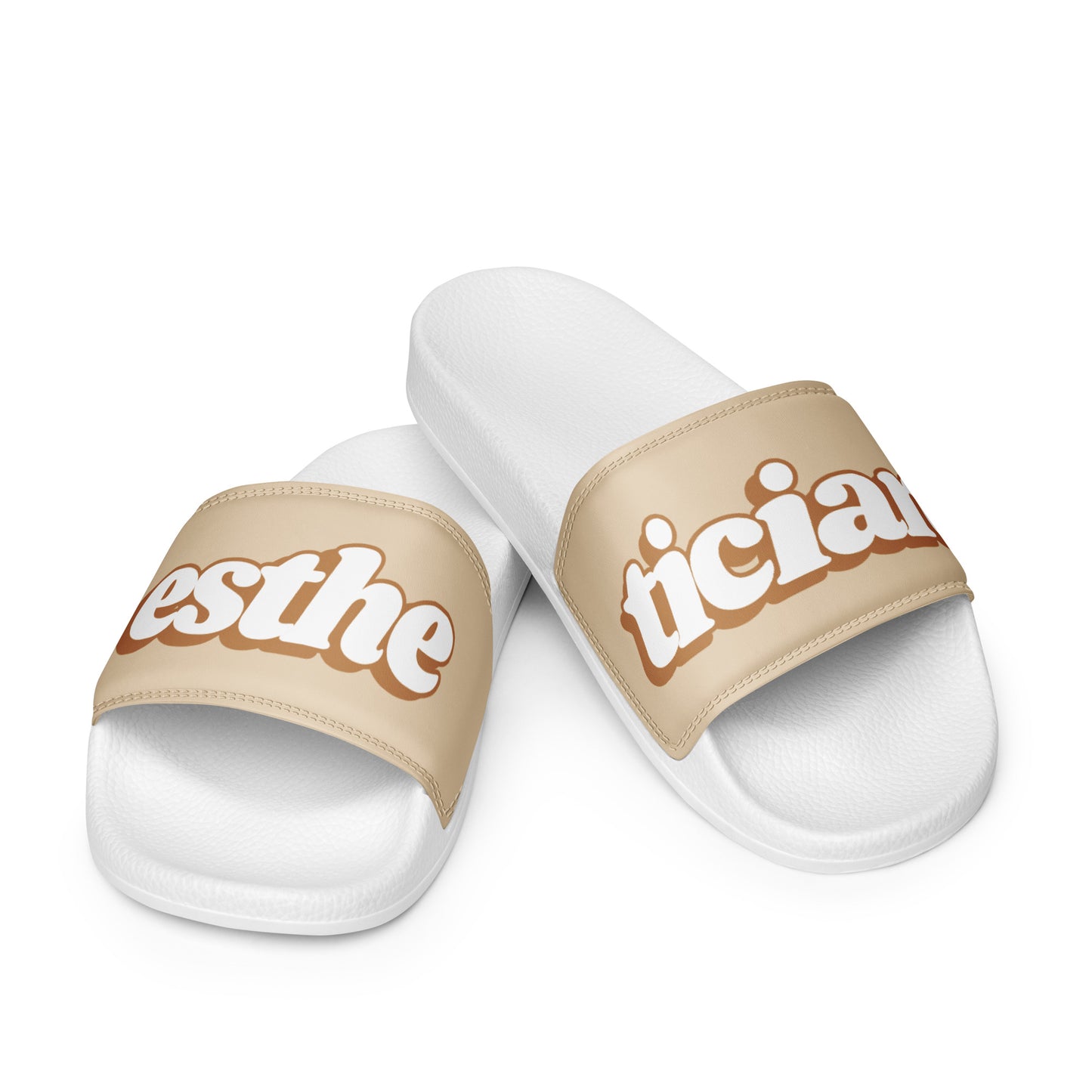 Esthetician Women’s Slide (Latte Brown/White)