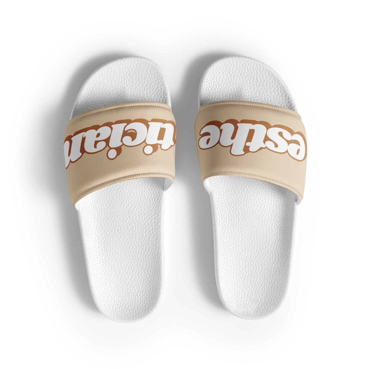 Esthetician Women’s Slide (Latte Brown/White)