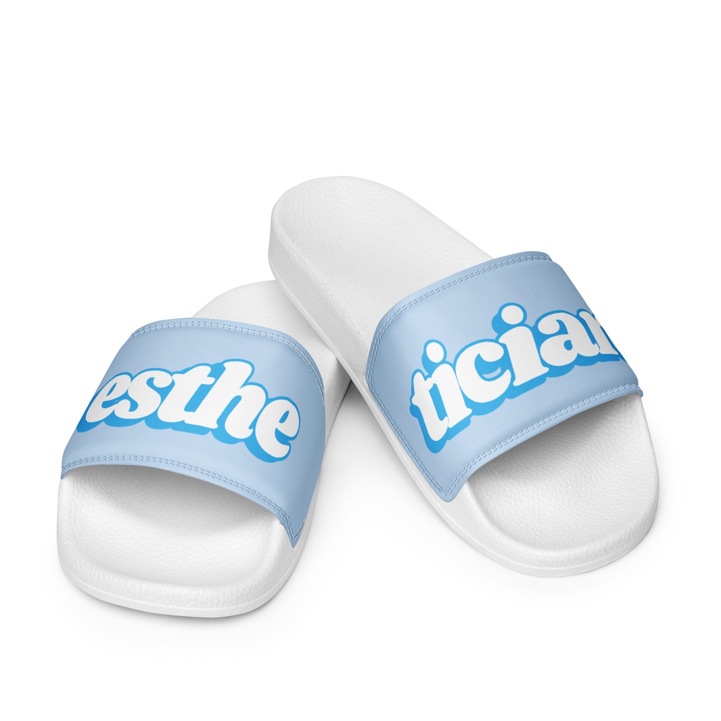 Esthetician Women’s Slides (Baby Blue/White)