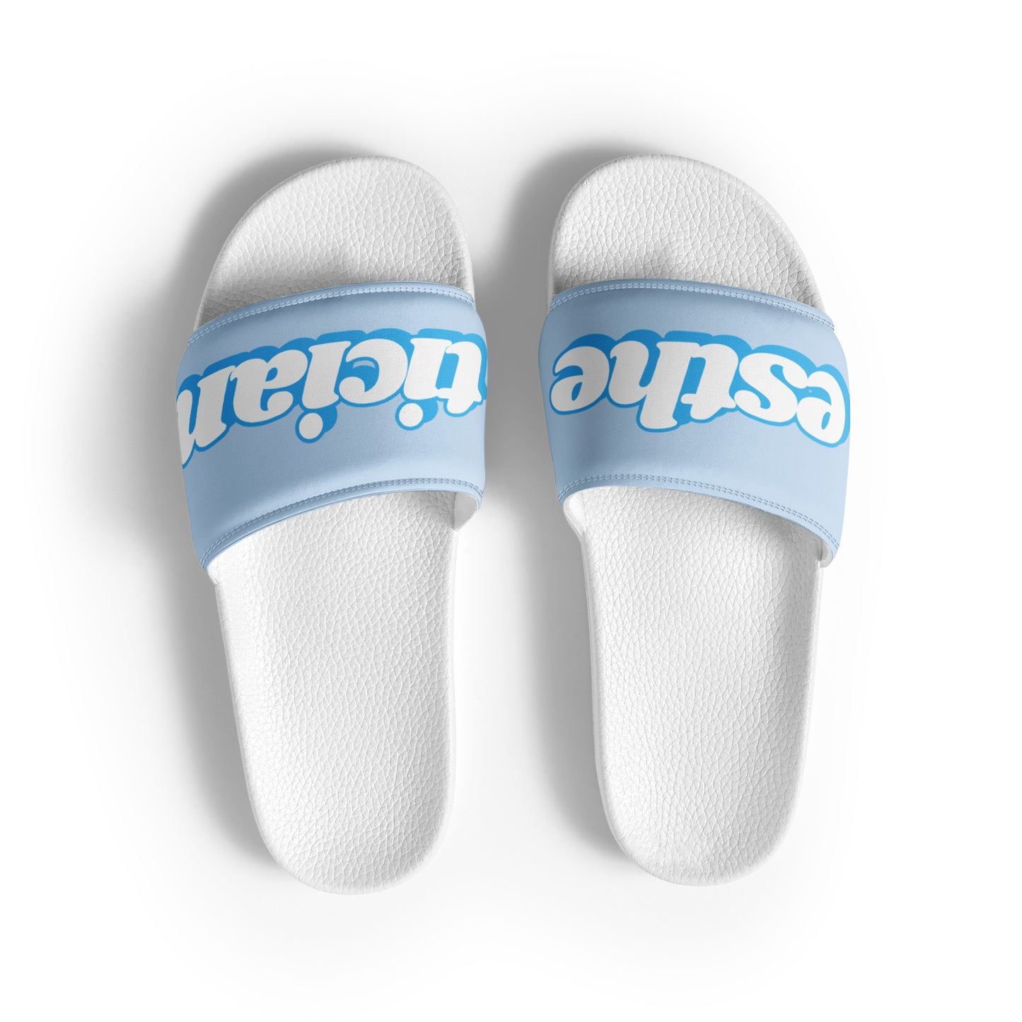 Esthetician Women’s Slides (Baby Blue/White)