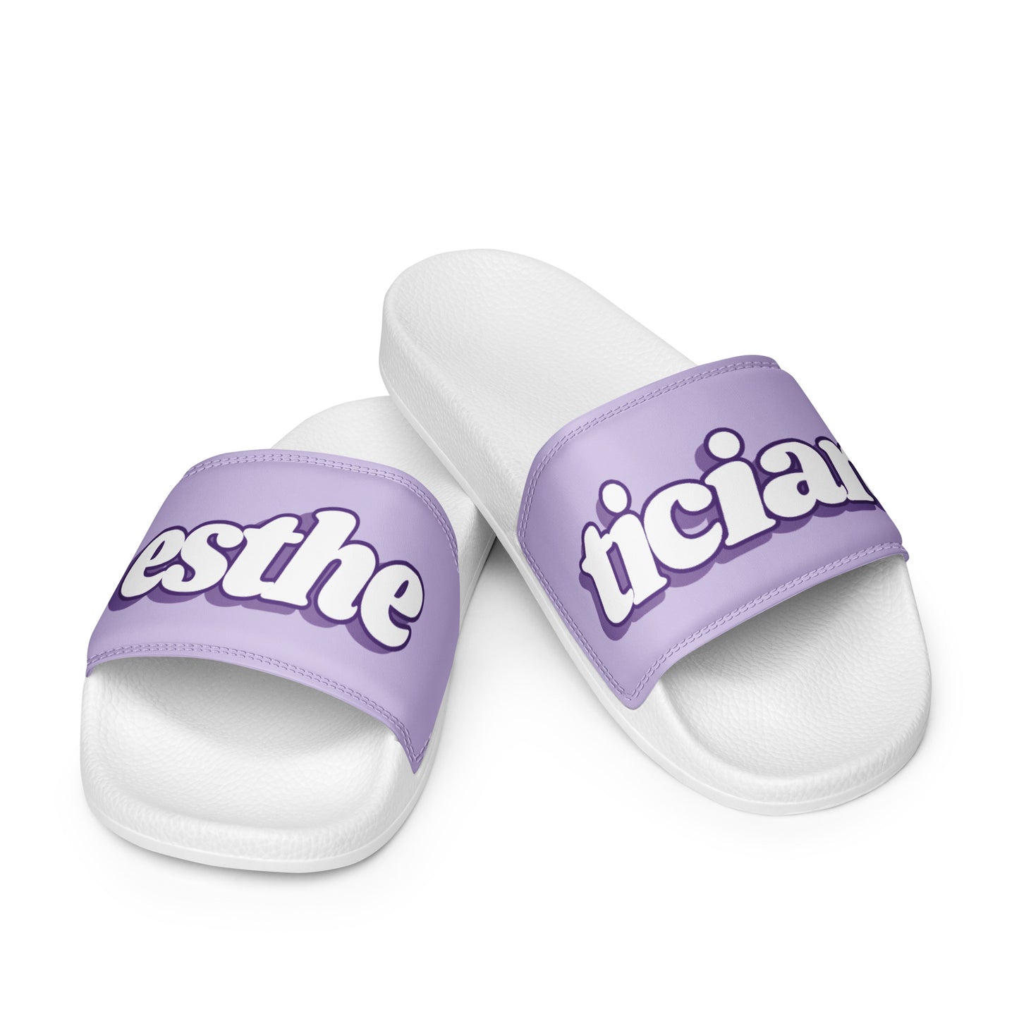 Esthetician Women’s Slides (Purple/White)