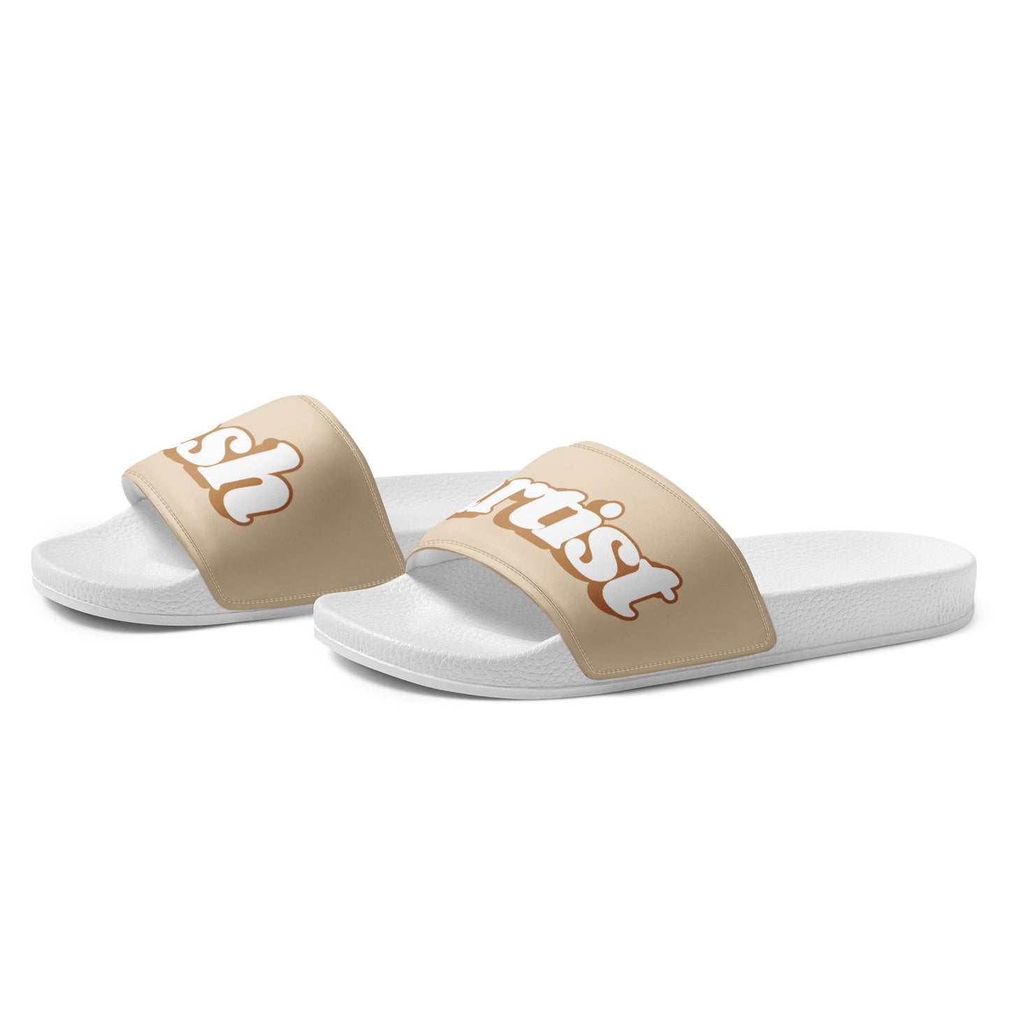 Lash Artist Slides (Latte Brown/White)