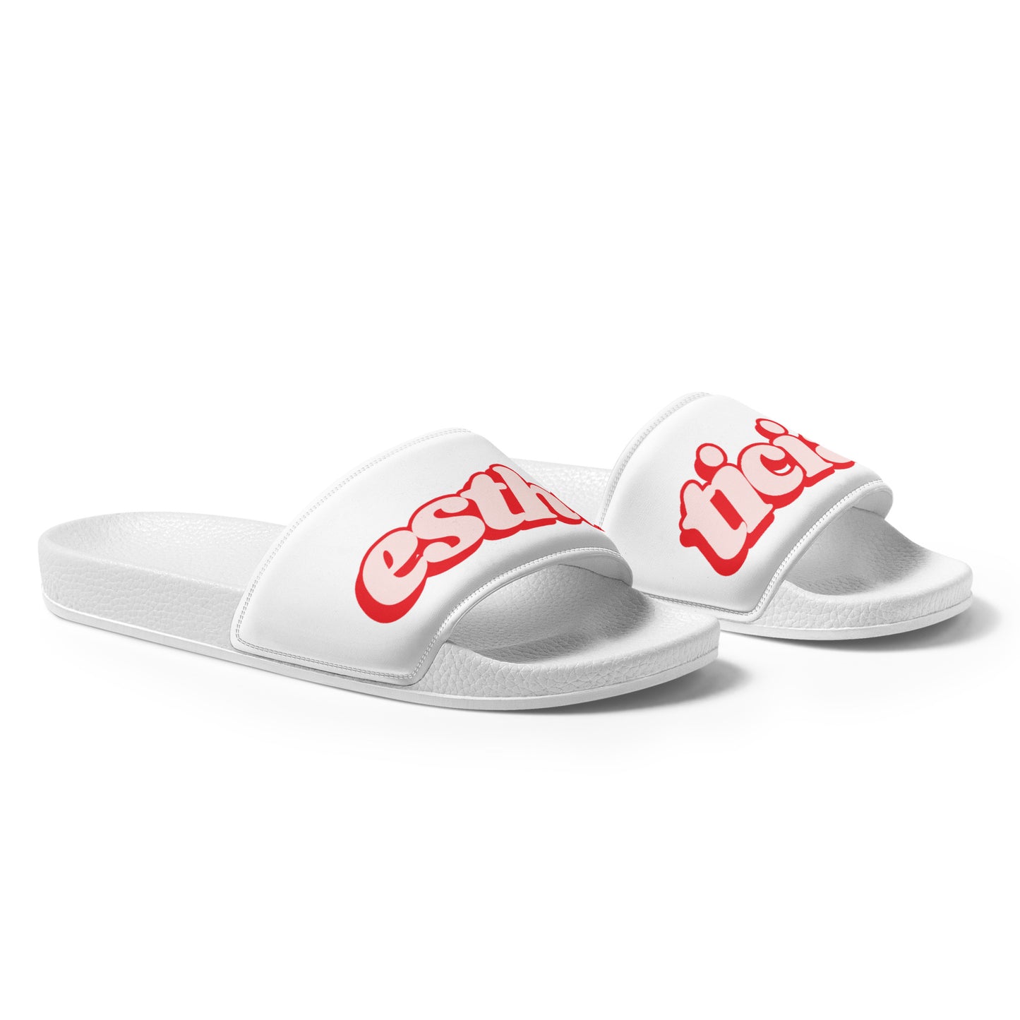 Esthetician Women’s Slides (Red/White Sole)